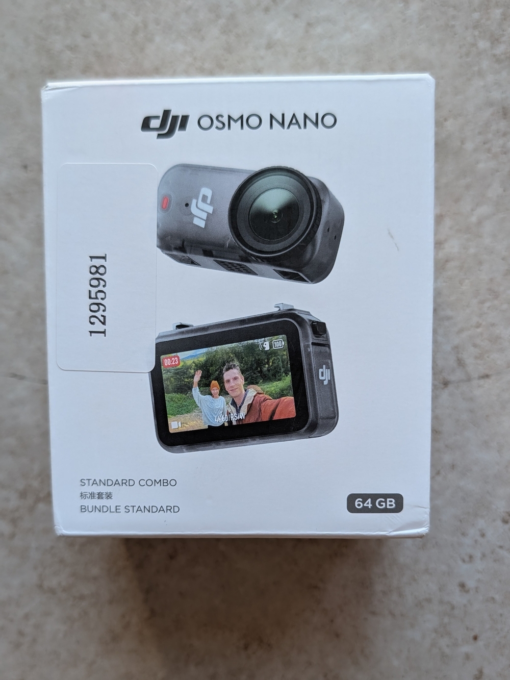 DJI Osmo Nano Action Camera - Black and Silver